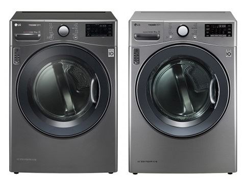 자동세척 기능 논란이 불거진 '트롬 듀얼인버터 히트펌프 건조기' 제품. LG전자 제공