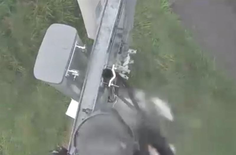 강풍에 고개 꺾인 어승생악 CCTV