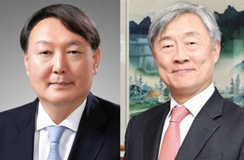 윤석열 전 검찰총장(왼쪽)과 최재형 전 감사원장