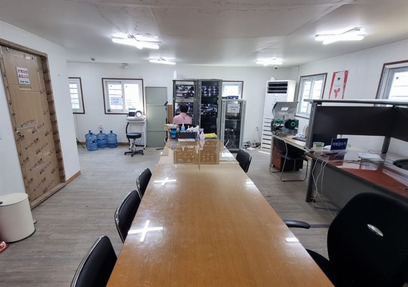 롯데글로벌지스가 공개한 택배기사 전용 휴게실 모습. 사진=롯데글로벌지스