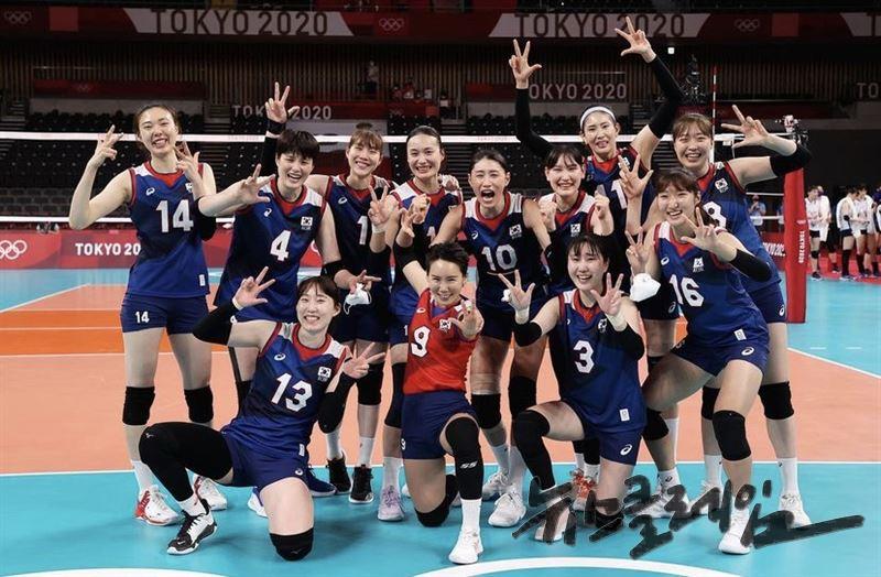 여자배구 국가대표팀. 사진=올림픽 인스타그램