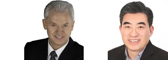 알버트 비어만 사장(왼쪽)과 신재원 사장. 현대차 제공