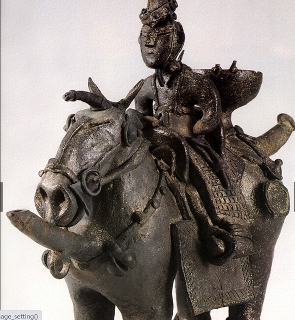 도기 기마인물형 명기. 사진=문화재청(기사와 사진은 무관함)