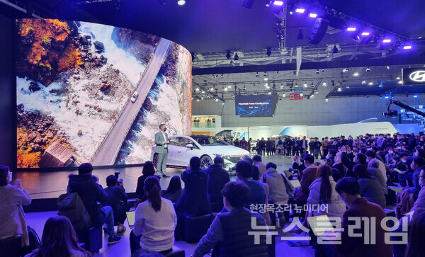 경기도 고양시 킨텍스에서 열린 ‘2021 서울모빌리티쇼’. 사진=김서윤 기자