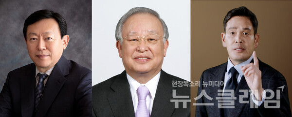 (왼쪽부터)롯데 신동빈 회장, CJ 손경식 회장, 신세계그룹 정용진 부회장