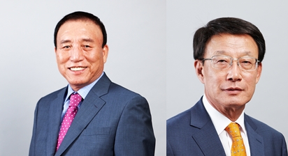 효성 김규영 부회장(왼쪽) 효성티앤에스 손현식 사장. 효성 제공