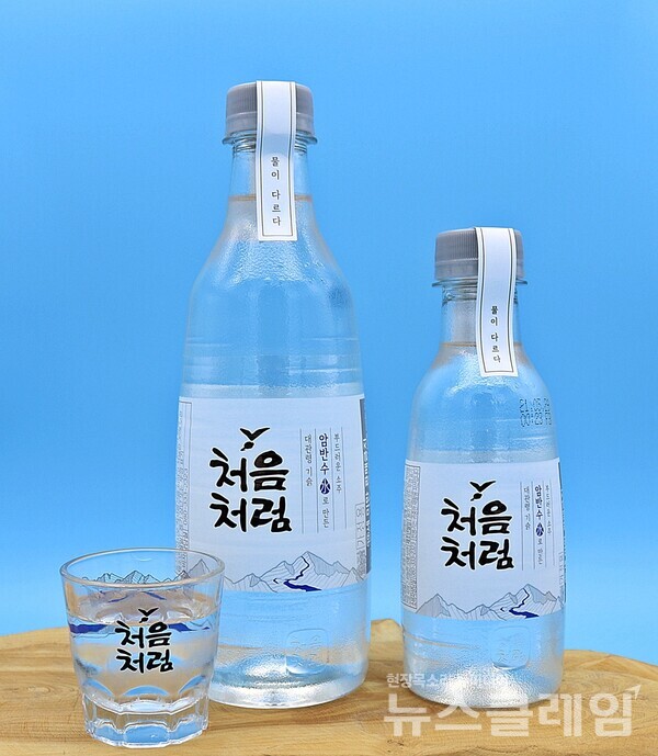 패키지 리뉴얼 단행한 '처음처럼' PET 제품. 사진=롯데칠성음료