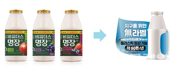 동원F&B 무라벨 요구르트 ‘소와나무 비피더스 명장’