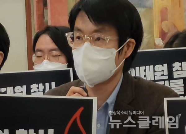 10일 오후 서울 중구 프란치스코교육회관에서 열린 ‘시민촛불 대표자 기자회견’. 사진=김옥해 기자