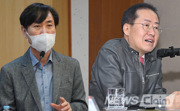 하태경 국민의힘 의원, 홍준표 대구시장. 사진=하태경 의원 페이스북·대구시장실