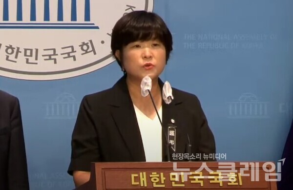 27일 서울 여의도 국회 소통관에서 열린 ‘악성민원, 무분별한 아동학대신고로 인한 교육활동 침해방지법안’ 발의 기자회견. 사진=전교조