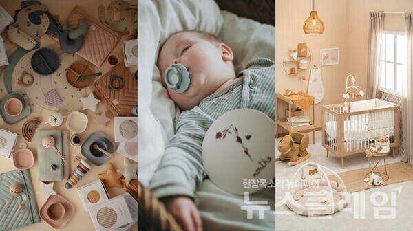 유한킴벌리 제휴 육아용품. (왼쪽부터)무쉬, 프리그, 나뚜. 사진=유한킴벌리