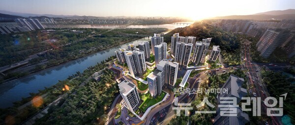 응봉1 주택재건축 조감도. 현대건설 제공