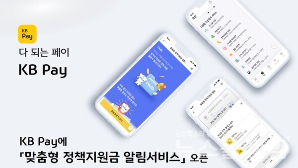 KB국민카드(사장 이창권)는 웰로와 손잡고 KB Pay 내 '맞춤형 정책지원금 알림서비스'를 오픈했다고 19일 밝혔다. KB국민카드 제공