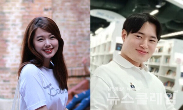 (왼쪽부터)고해정 한화시스템 원가팀 차장, 곽동렬 한화시스템 원가팀 사원. 한화시스템 제공