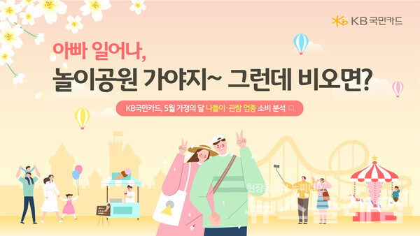 5월 가정의달 나들이 관람업종 소비 분석. KB국민카드 제공