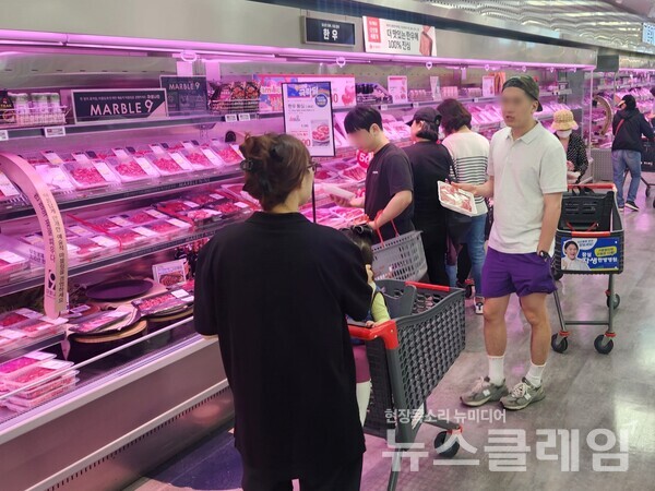 롯데마트 제타플렉스 잠실점 축산 매장 전경. 롯데쇼핑 제공