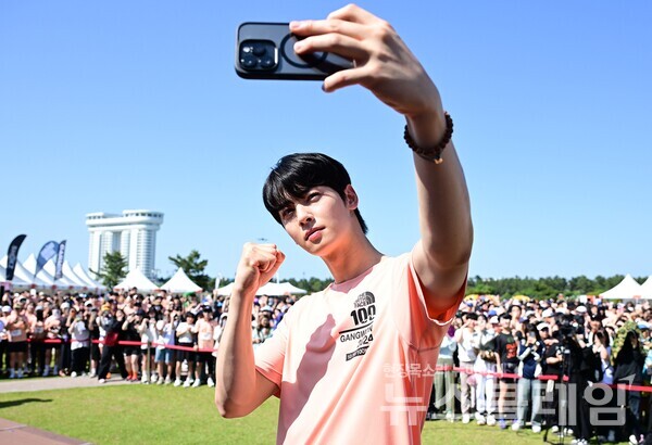 노스페이스 홍보대사 차은우. 노스페이스 제공