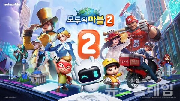넷마블(대표 권영식, 김병규)은 출시 예정 신작인 캐주얼 보드게임 '모두의마블2'의 사전체험을 오는 27일부터 시작한다고 26일 밝혔다. 넷마블 제공