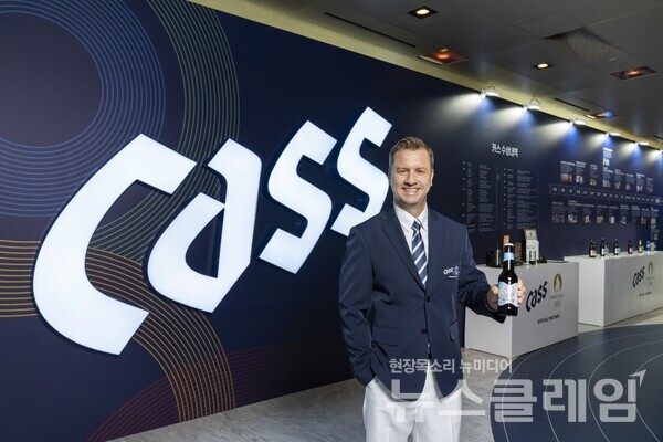 오비맥주 카스 '2024 파리올림픽' 파트너십 기념식 행사에 참석한 오비맥주 배하준 대표. 오비맥주 제공