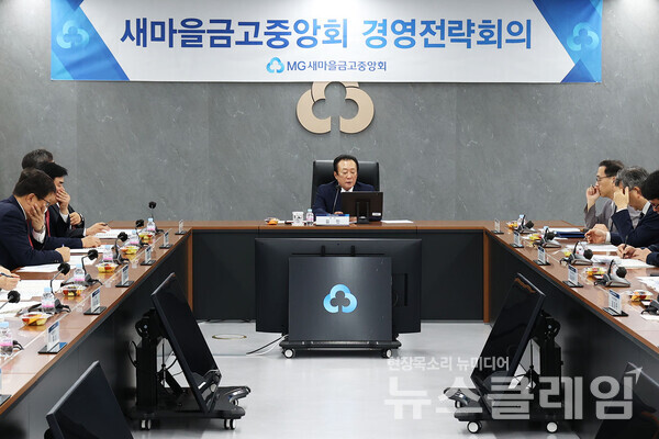 새마을금고중앙회(회장 김인)는 서울 강남구 새마을금고중앙회관 중회의실에서 2024년도 하반기 경영전략회의를 개최했다고 13일 밝혔다. 새마을금고중앙회 제공