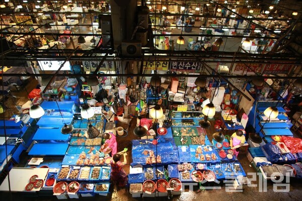 2018년 구)노량진수산시장 모습. 사진=최인기 빈민운동가