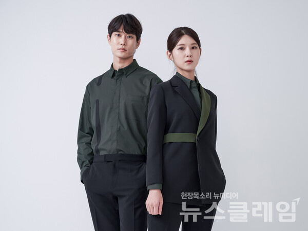 15일 새롭게 선보인 한화그룹 유통·서비스 부문 통합 유니폼. 갤러리아 제공