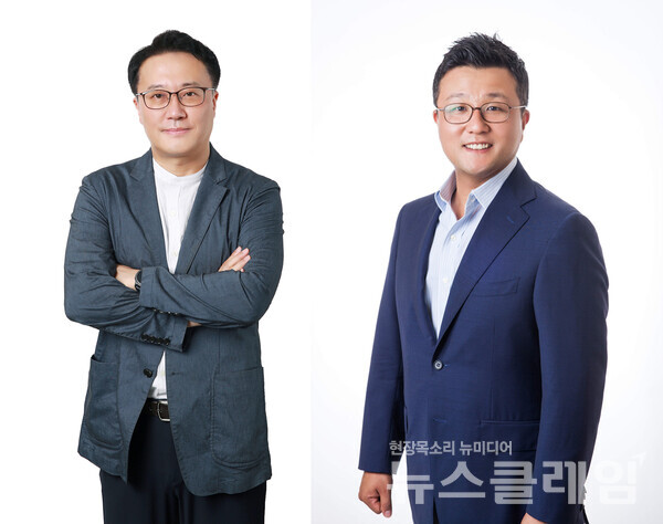 (왼쪽부터)이강용 AK플라자 대표이사, 고준 AK홀딩스 대표이사. 애경그룹 제공