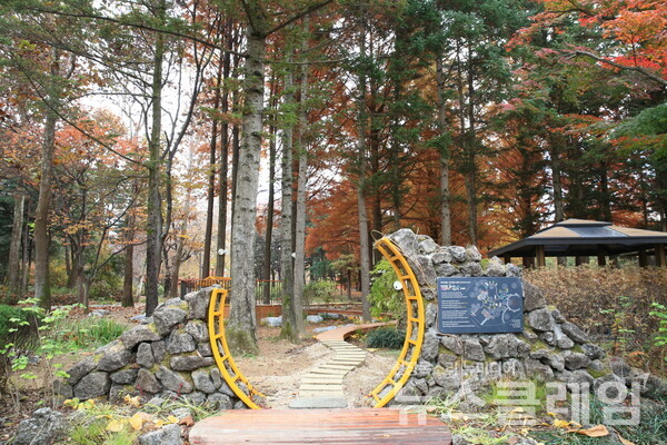 KB국민은행(은행장 이재근)은 서울시 서초구 양재동에 소재한 매헌시민의숲에 스타프렌즈 정원 5호를 개장했다고 18일 밝혔다. KB국민은행 제공
