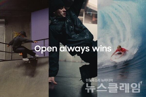 삼성전자의 2024 파리 올림픽·패럴림픽 캠페인 다큐멘터리 3부작 'Open always wins' 타이틀 이미지. 삼성전자 제공