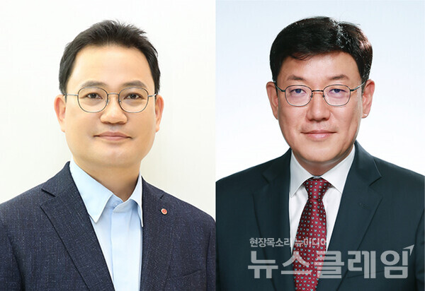 LG생활건강 강내규 전무(CTO), 노도엽 전무(CHO). LG생활건강 제공