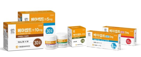 대웅바이오(대표 진성곤)는 알츠하이머형 치매증상 치료제 ‘베아셉트(성분명: 도네페질염산염)’가 세브란스병원 약사위원회(Drug Committee, DC)를 통과했다고 4일 밝혔다. 대웅바이오 제공