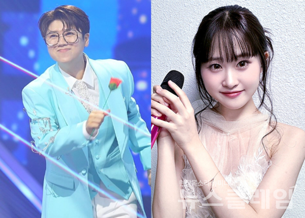 (왼쪽부터)가수 마이진, 김다현. 사진=SNS