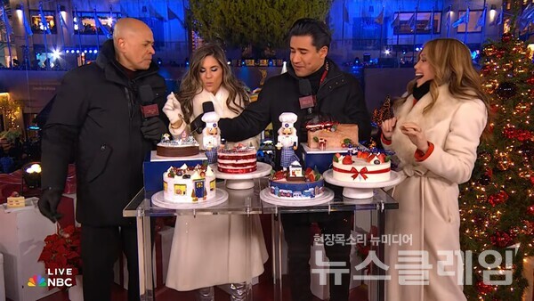 NBC 트리 점등식 방송영상 캡처. SPC 파리바게뜨 제공
