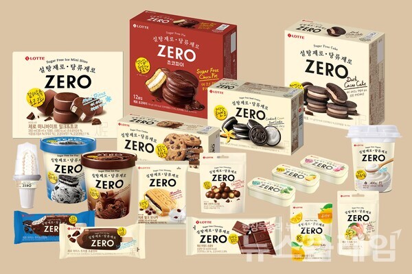 롯데웰푸드 제로(ZERO) 제품 19종. 롯데웰푸드 제공
