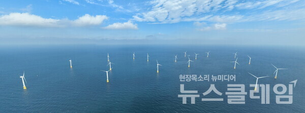 제주 한림해상풍력단지 전경. LG에너지솔루션 제공