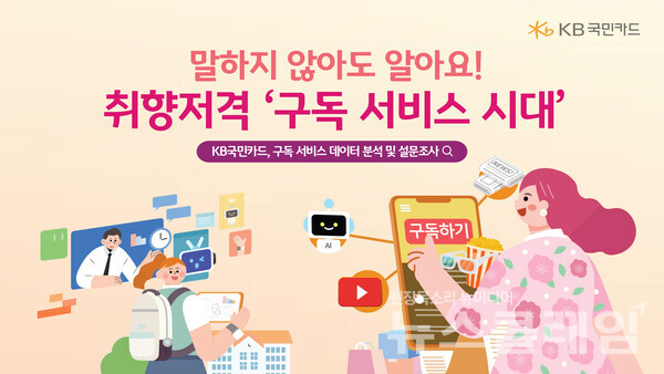 구독서비스 소비트렌드 분석. KB국민카드 제공