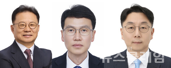 (왼쪽부터)장인성 동원산업 기술부문 대표이사, 김세훈 동원산업 지주부문 대표이사, 박상진 동원산업 사업부문 대표이사. 동원산업 제공