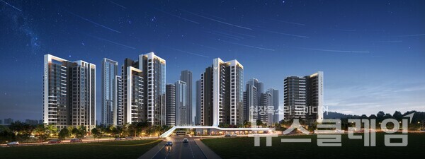 수원 구운1구역 주택재건축정비사업 투시도. 롯데건설 제공