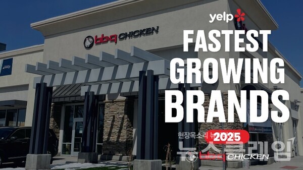 제너시스BBQ 그룹(회장 윤홍근)은 연간 12억명 이상이 사용하는 글로벌 종합 리뷰 플랫폼인 Yelp가 선정한 ‘2025년 미국에서 가장 빠르게 성장하는 브랜드 탑 50’에서 BBQ가 7위를 기록했다고 3일 밝혔다. BBQ 제공