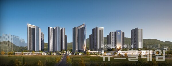 부산 가야4구역 주택재개발정비사업 투시도. 롯데건설 제공