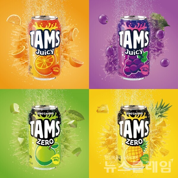 탐스 4종 키비쥬얼. 롯데칠성음료 제공