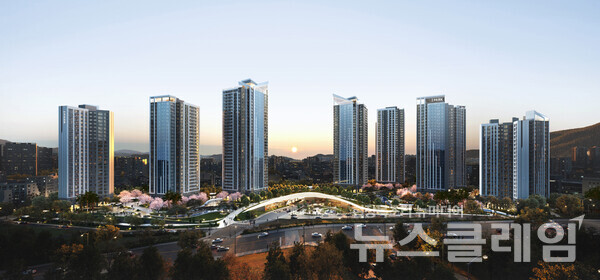 부산 연산 10구역 재개발 조감도, 투시도. HDC현대산업개발 제공