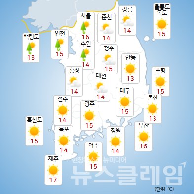28일 오전 기상청 일기예보