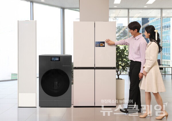 삼성전자 'AI 가전 3대장'인 에어컨·냉장고·세탁기 제품. 삼성전자 제공