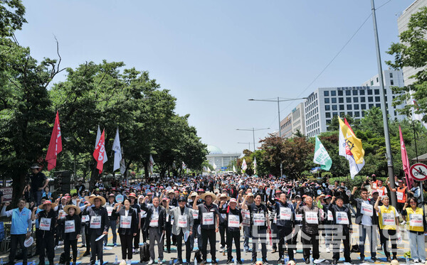 2024년 6.13 노점상대회. 사진=최인기