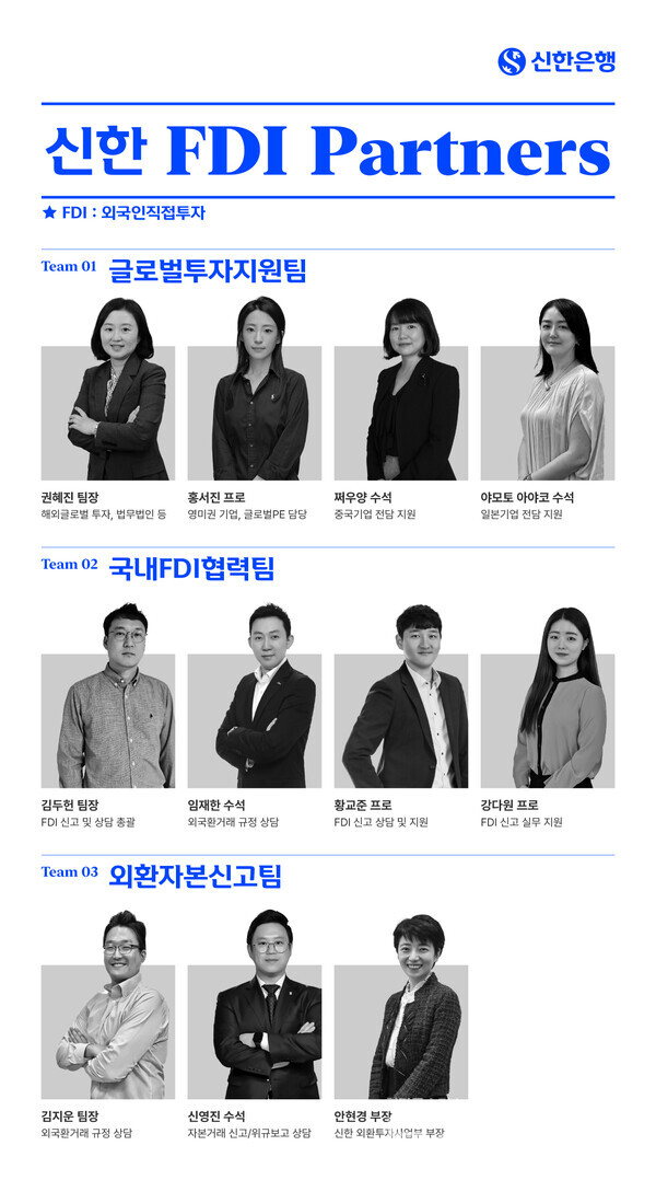신한은행(은행장 정상혁)은 ‘신한 FDI Partners’를 출범했다고 19일 밝혔다. 신한은행 제공