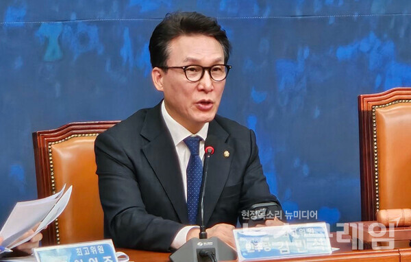 더불어민주당 김민석 수석최고위원. 뉴스클레임DB