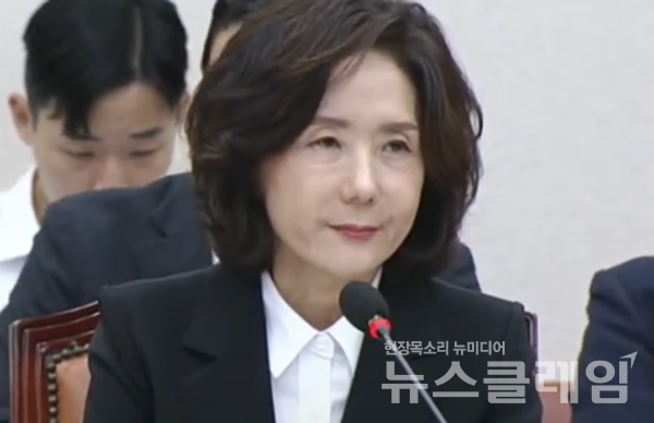 이진숙 교육부 장관. 사진=국회방송 캡처