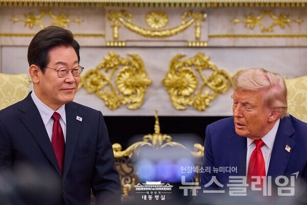 이재명 대통령과 도널드 트럼프 미국 대통령의 첫 한미 정상회담이 지난 25일(현지시간) 워싱턴 백악관에서 마무리됐다. 사진=대통령실